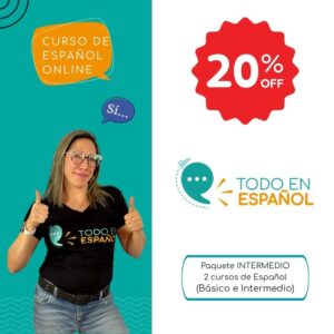 Paquete intermedio 2 Cursos de español (Básico e intermedio)