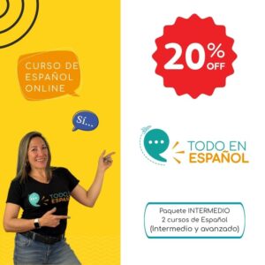 Paquete intermedio 2 Cursos de español (Intermedio y avanzado)