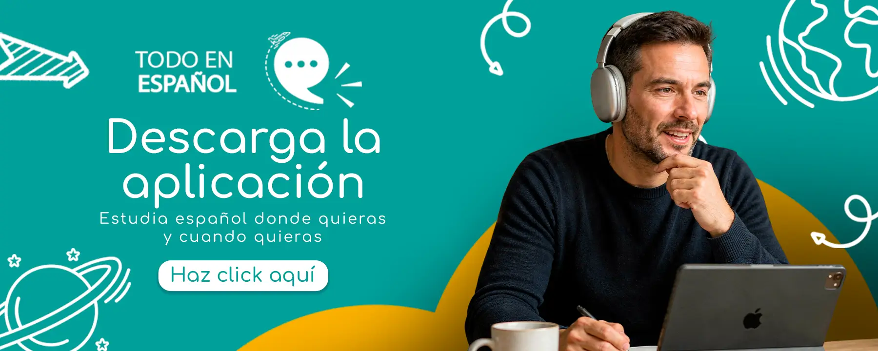 Banner de instalación PWA. - Cursos de español para extranjeros